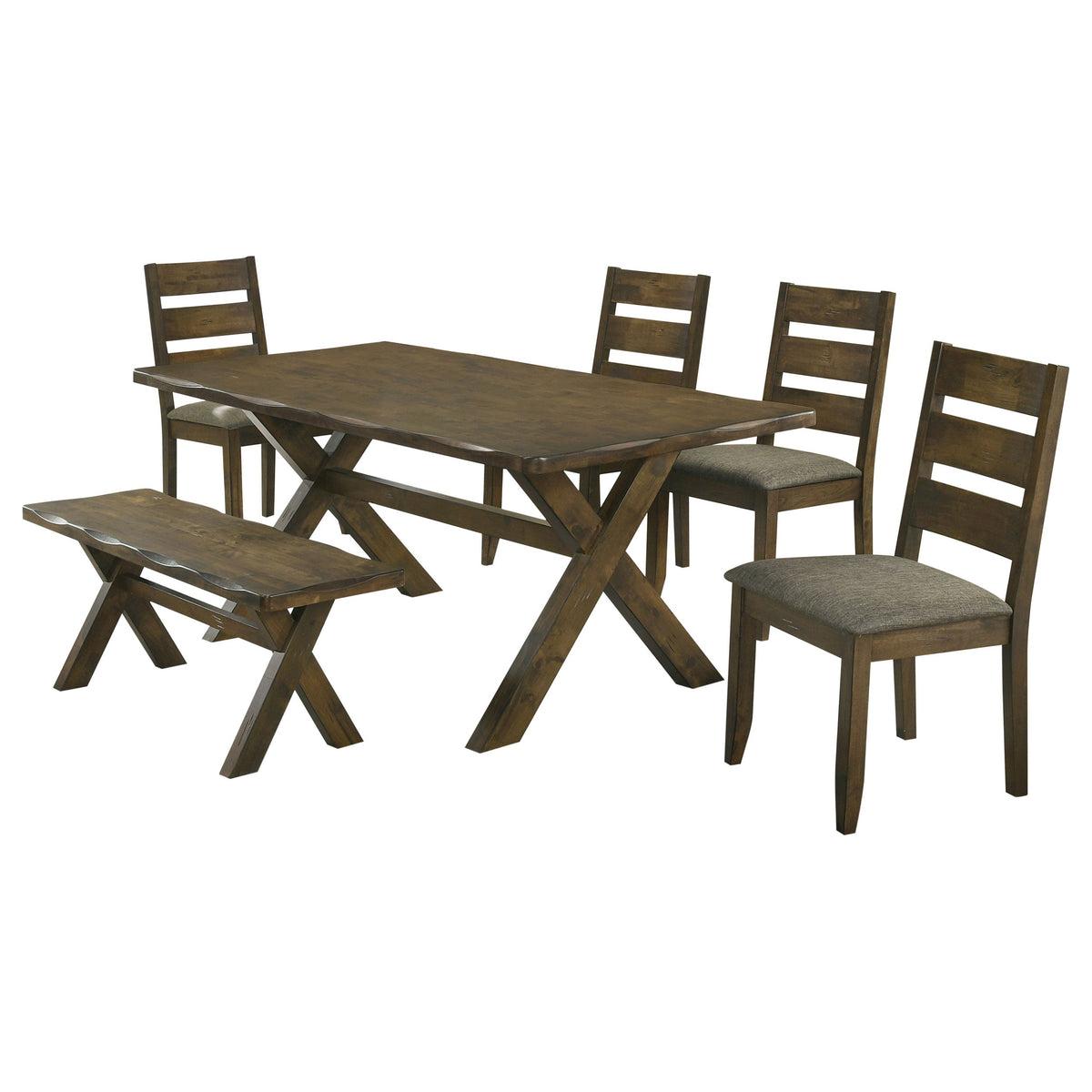 Alston Rectangular Dining Table Set Knotty Nutmeg