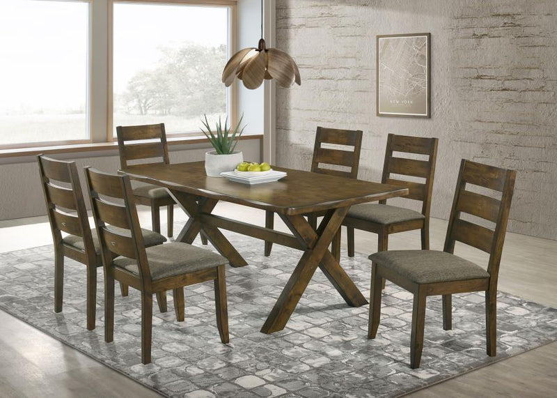 Alston Rectangular Dining Table Set Knotty Nutmeg 7-piece