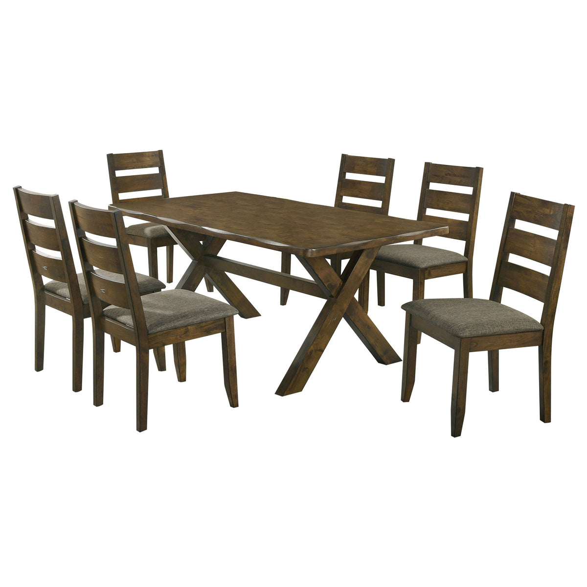 Alston Rectangular Dining Table Set Knotty Nutmeg