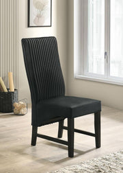 Barrand Upholstered Dining Side Chair (Set of 2) Black