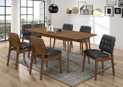 Redbridge Rectangular Dining Set Natural Walnut 7-piece