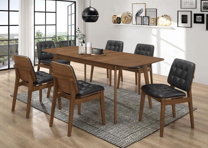 Redbridge Rectangular Dining Set Natural Walnut 7-piece