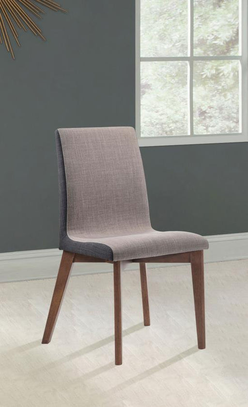Redbridge Upholstered Dining Side Chair Walnut (Set of 2) Default Title