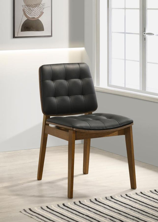 Redbridge Upholstered Dining Side Chair Walnut (Set of 2) Default Title
