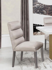 Carla Velvet Upholstered Dining Side Chair (Set of 2) Stone
