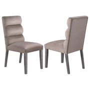 Carla Velvet Upholstered Dining Side Chair (Set of 2)