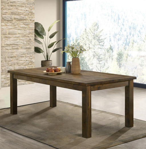 Coleman Rectangular 79-inch Dining Table Rustic Golden Brown Default Title