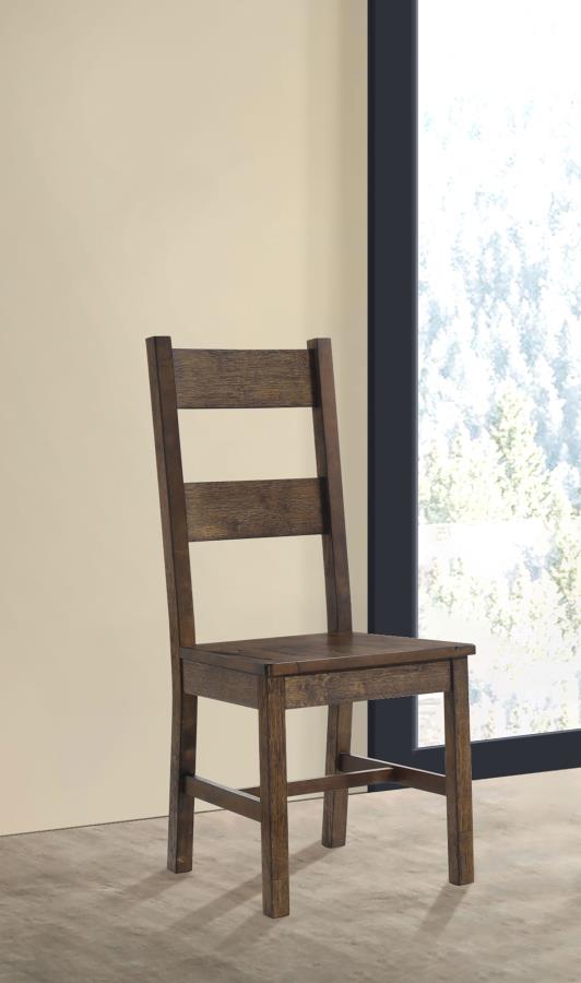 Coleman Dining Side Chair Rustic Golden Brown (Set of 2) Default Title