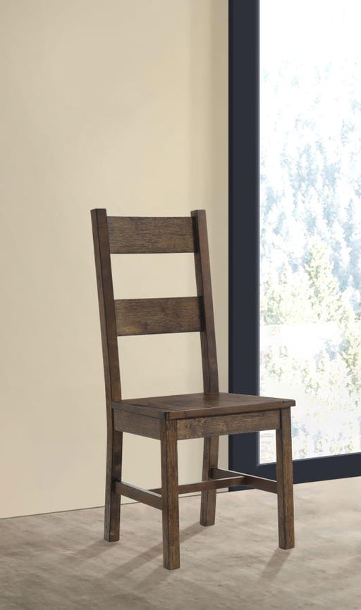 Coleman Dining Side Chair Rustic Golden Brown (Set of 2) Default Title