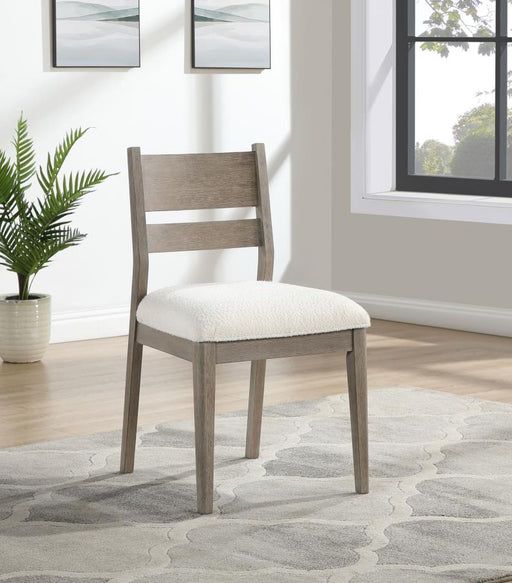 Cornelia Wood Dining Side Chair Coastal Grey (Set of 2) Default Title