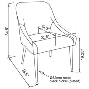 Mayette Upholstered Dining Side Chair (Set of 2)