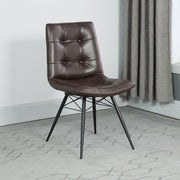 Aiken Upholstered Dining Side Chair (Set of 4) Brown