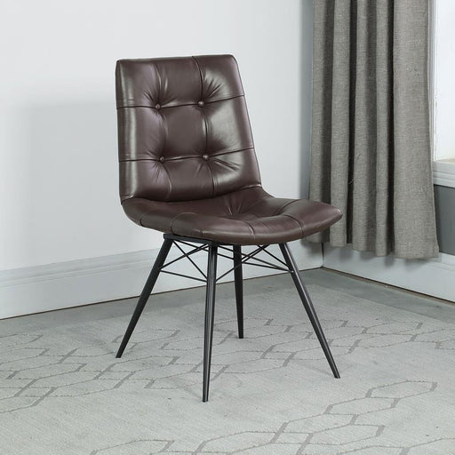 Aiken Upholstered Dining Side Chair (Set of 4) Brown