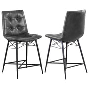 Aiken Upholstered Tufted Counter Chair (Set of 2)