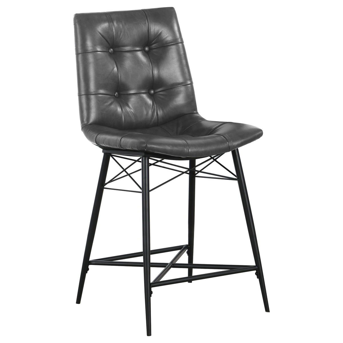 Aiken Upholstered Tufted Counter Chair (Set of 2)