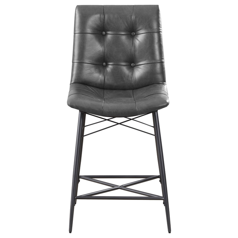 Aiken Upholstered Tufted Counter Chair (Set of 2)