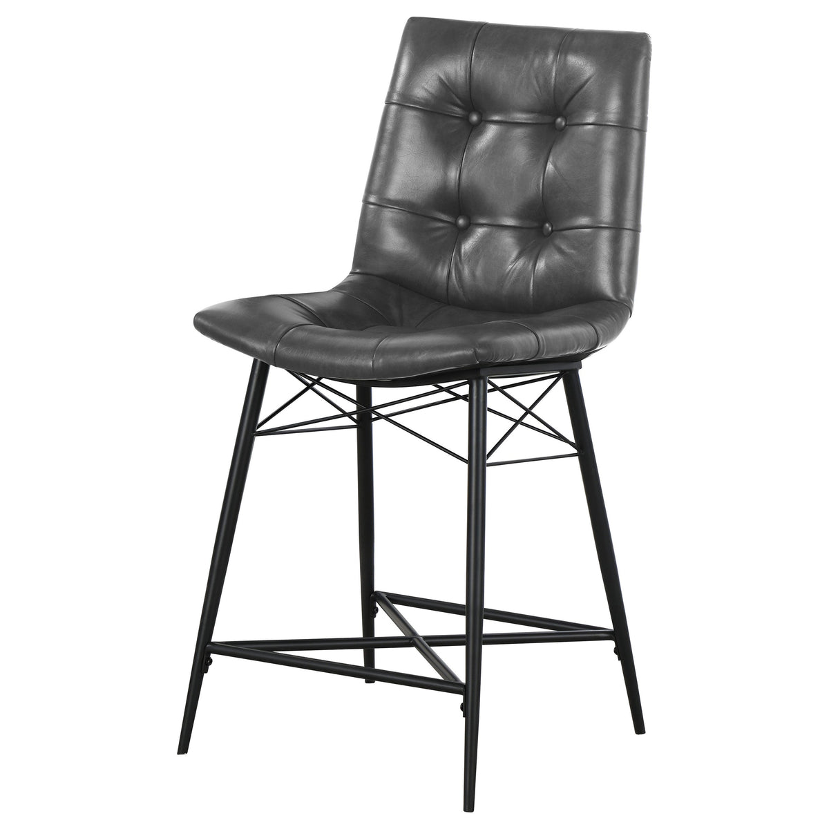 Aiken Upholstered Tufted Counter Chair (Set of 2)