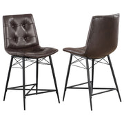 Aiken Upholstered Tufted Counter Chair (Set of 2)