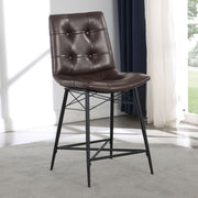 Aiken Upholstered Tufted Counter Chair (Set of 2)