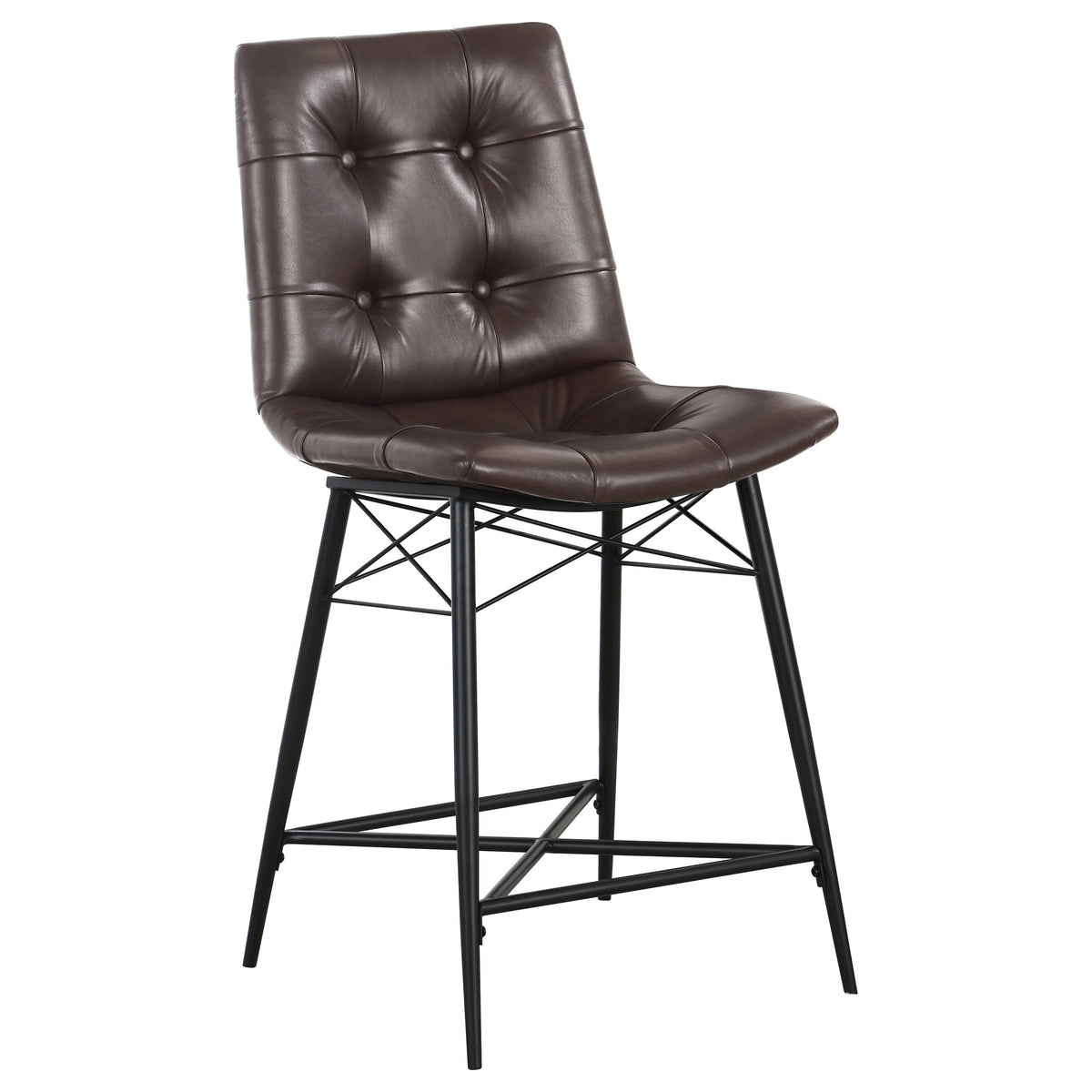 Aiken Upholstered Tufted Counter Chair (Set of 2)