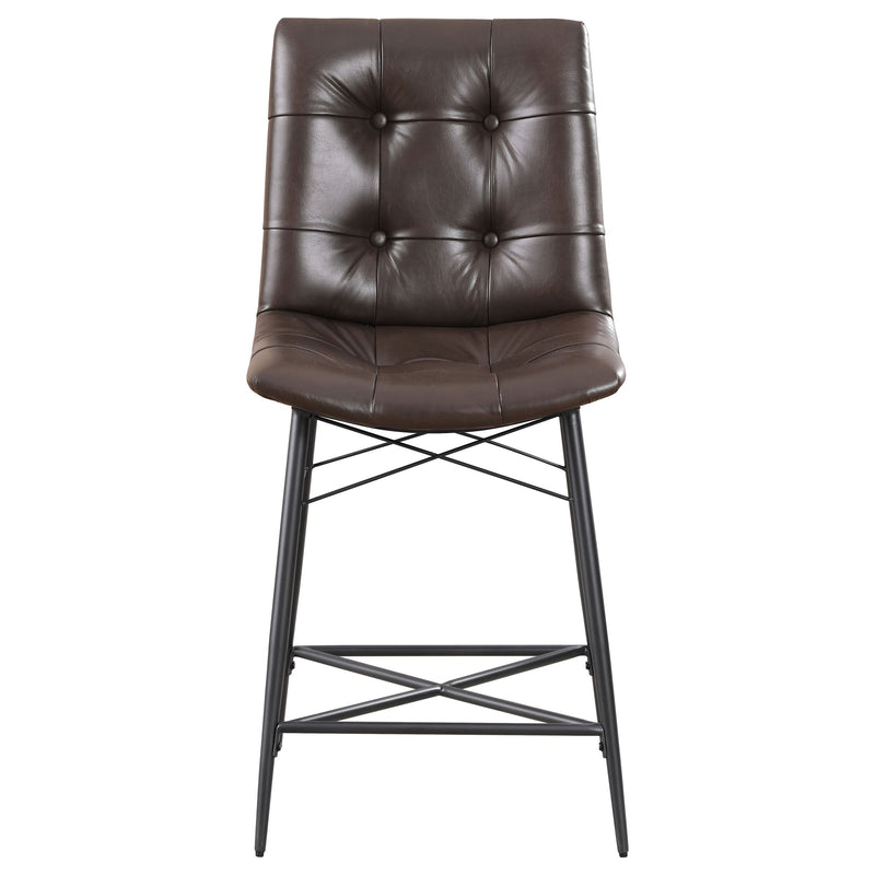 Aiken Upholstered Tufted Counter Chair (Set of 2)