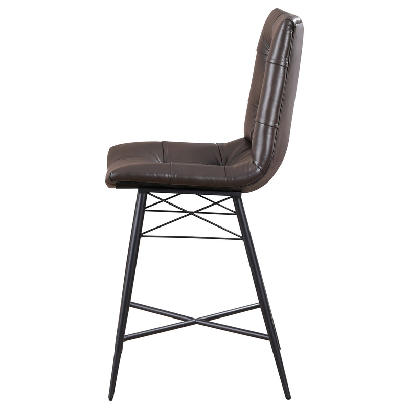 Aiken Upholstered Tufted Counter Chair (Set of 2)