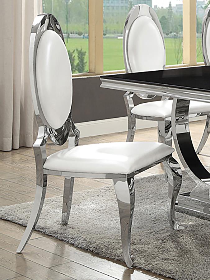 Anchorage Upholstered Dining Chair Cream White (Set of 2) Default Title