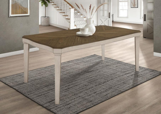 Ronnie Rectangular 79-inch Wood Dining Table Rustic Cream Default Title