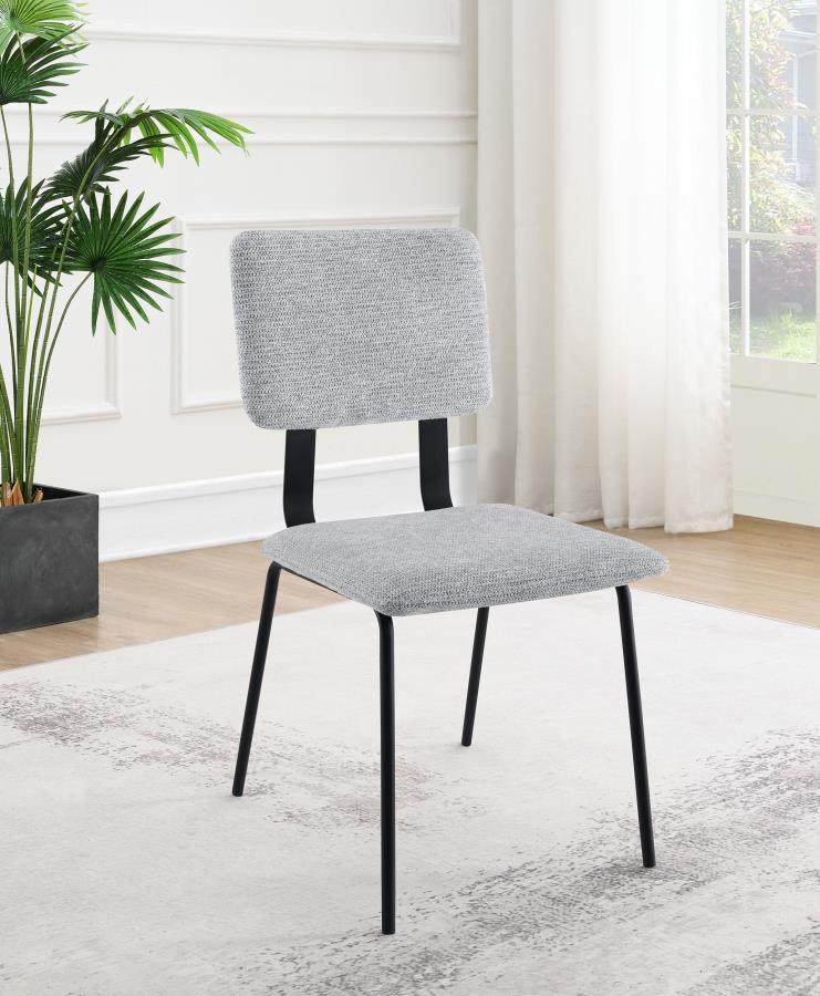 Calla Fabric Upholstered Dining Side Chair (Set of 2) Grey