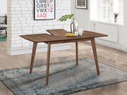 Alfredo 63-inch Extension Leaf Dining Table Natural Walnut Default Title