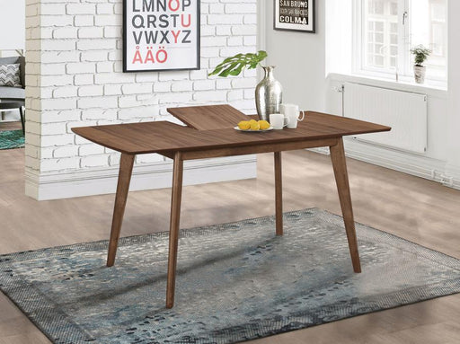Alfredo 63-inch Extension Leaf Dining Table Natural Walnut Default Title