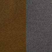 Alfredo Upholstered Dining Bench Grey and Natural Walnut