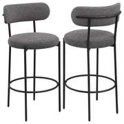 Viola Boucle Upholstered Bar Chair (Set of 2)