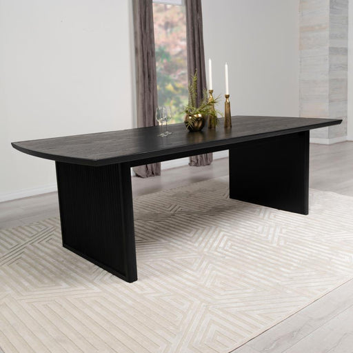 Brookmead 100-inch Extension Leaf Dining Table Black Default Title