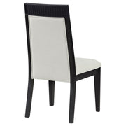 Brookmead Dining Side Chair Ivory and Black (Set of 2)