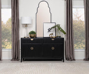 Brookmead 4-door Sideboard Buffet Storage Cabinet Black Default Title