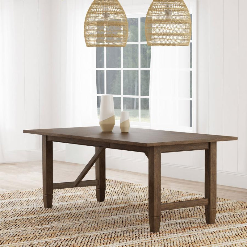 Matisse Rectangular 94-inch Wood Dining Table Light Brown Default Title
