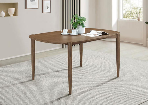 Dortch Oval 63-inch Solid Wood Dining Table Walnut Default Title
