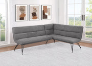 Dodson Fabric Upholstered L-Shaped Nook Dining Bench
