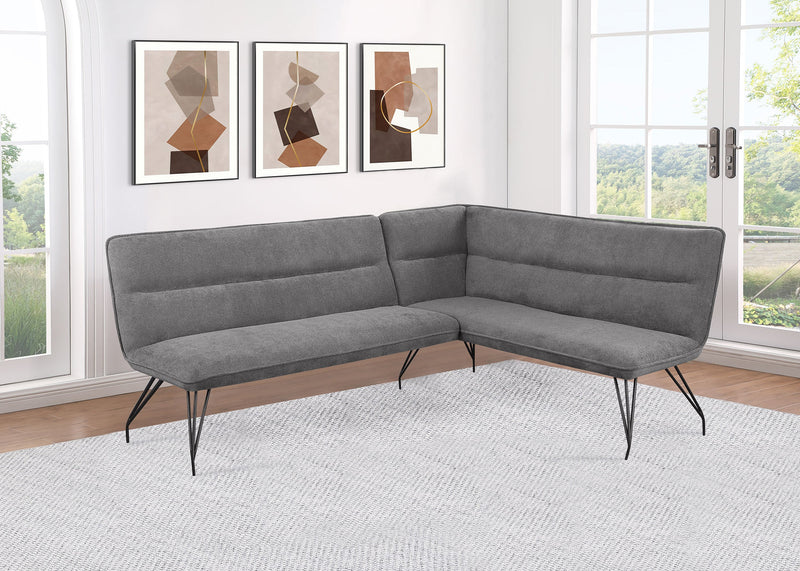 Dodson Fabric Upholstered L-Shaped Nook Dining Bench