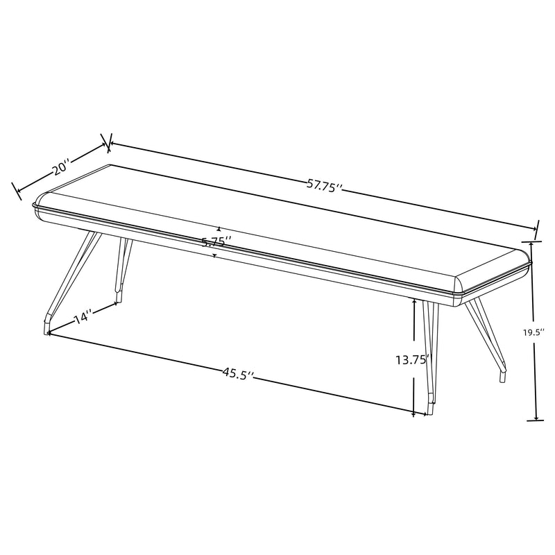 Dodson Fabric Upholstered Dining Bench