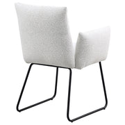 Ackland Upholstered Dining Arm Chair Light Grey (Set of 2)