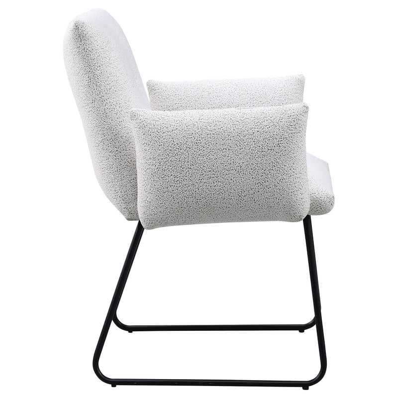 Ackland Upholstered Dining Arm Chair Light Grey (Set of 2)