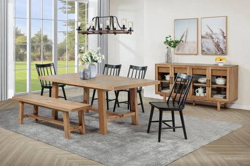 Middleton Extension Leaf Dining Set Brown 6-piece