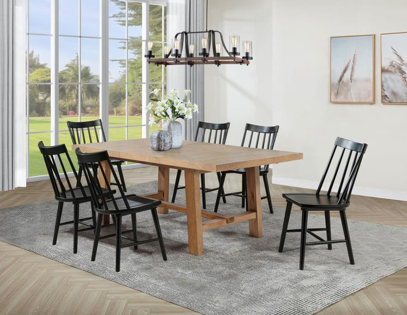 Middleton Extension Leaf Dining Set Brown 7-piece