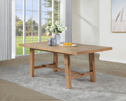 Middleton 76-inch Extension Leaf Dining Table Natural Brown Default Title