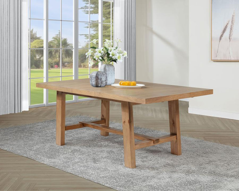 Middleton 76-inch Extension Leaf Dining Table Natural Brown Default Title