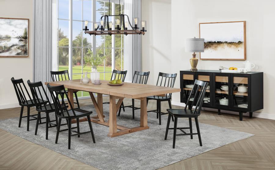 Middleton Extension Leaf Dining Set Brown 10-piece