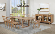 Middleton Extension Leaf Dining Set Natural Brown 10-piece