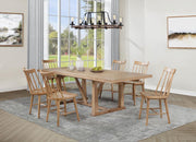 Middleton Extension Leaf Dining Set Natural Brown 7-piece